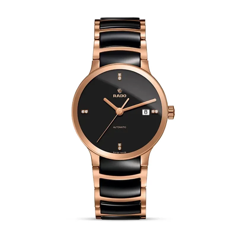 Rado Centrix Automatic Black Dial Two-tone Men's Watch | R30036712